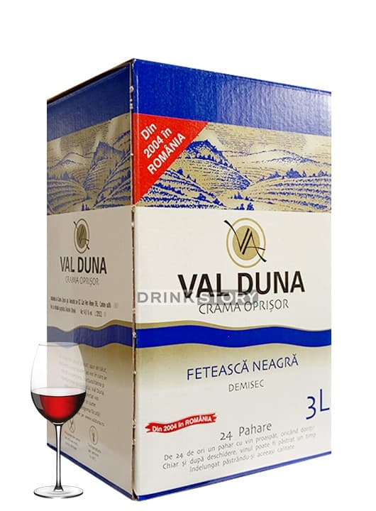 Crama Oprisor Val Duna Feteasca Neagra Demisec Bag in Box 3L