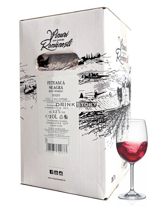 Cotnari Feteasca Neagra demisec Bag in Box 10L