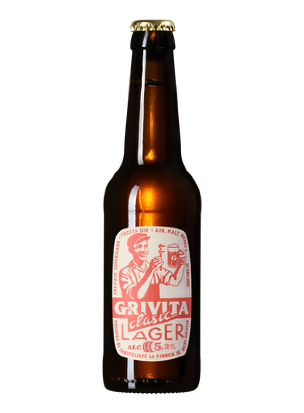 Bere Grivita Clasic Lager 5.2% 0.33L
