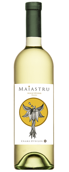 Vin alb demisec Crama Oprisor Maiastru Muscat Ottonel 0.75L