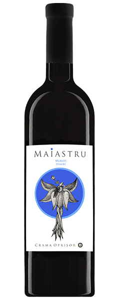 Vin rosu demisec Crama Oprisor Maiastru Merlot 0.75L