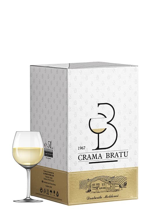 Crama Bratu Muscat Ottonel - Vin alb sec  5L