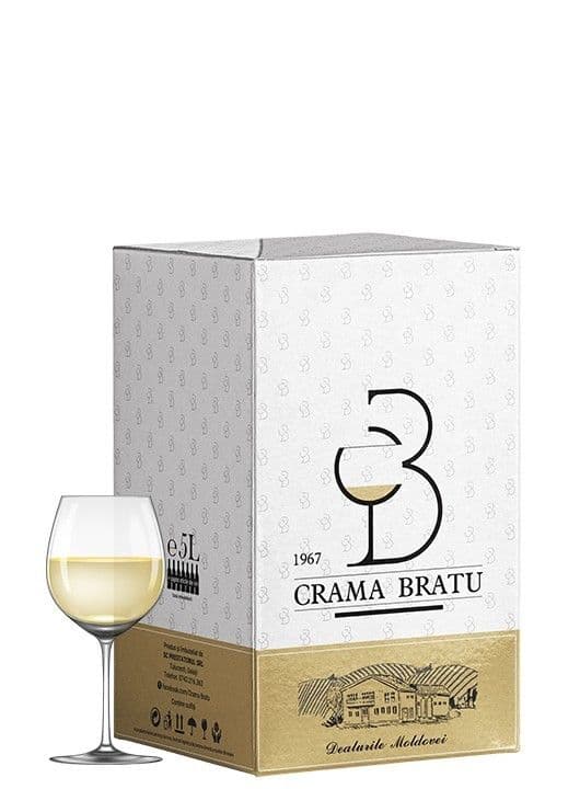 Crama Bratu Muscat Ottonel - Vin alb sec  5L