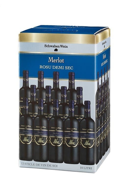 Cramele Recas Schwaben Wein Merlot - Vin rosu demisec 10L