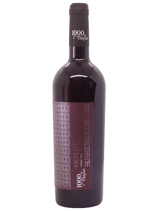 1000 de Chipuri IE De Fintesti Merlot - Vin rosu sec 0.75l