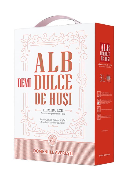 Domeniile Averesti Alb Demidulce de Husi Bag in Box 3L