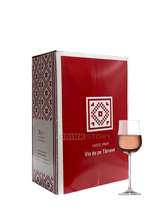 Castel Vinum Vin la Cutie Rose sec Bag in Box 3L