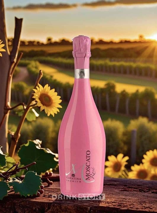 Cavatina Premium Moscato Rose dulce 7% 0.75L - thumbnail 2