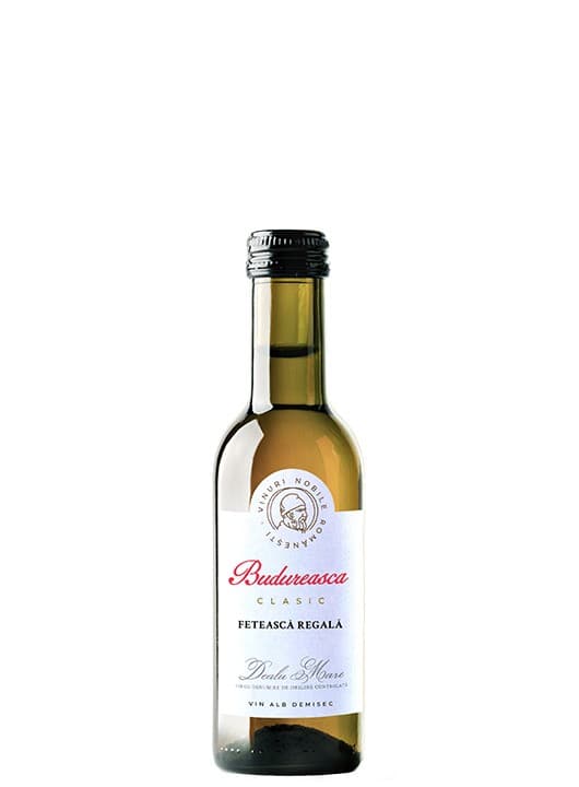 Budureasca Clasic Feteasca Regala - Vin alb demisec 0.187l