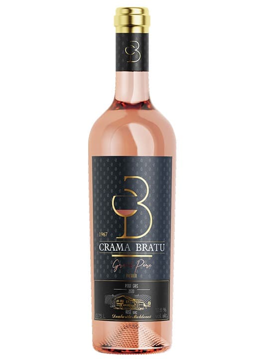 Crama Bratu Pinot Gris baricat - Vin rose sec 0.75L