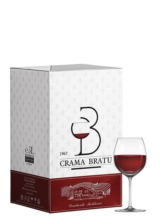 Crama Bratu Merlot - Vin rosu  sec 5L