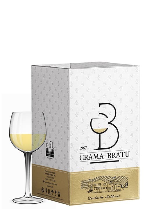 Crama Bratu Feteasca Regala - Vin alb sec 5L
