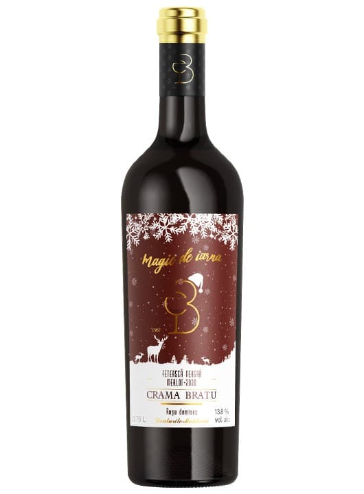 Crama Bratu Magie de iarna - Vin rosu demisec 0.75L