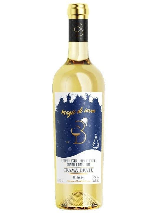 Crama Bratu Magie de iarna - Vin alb demisec 0.75L