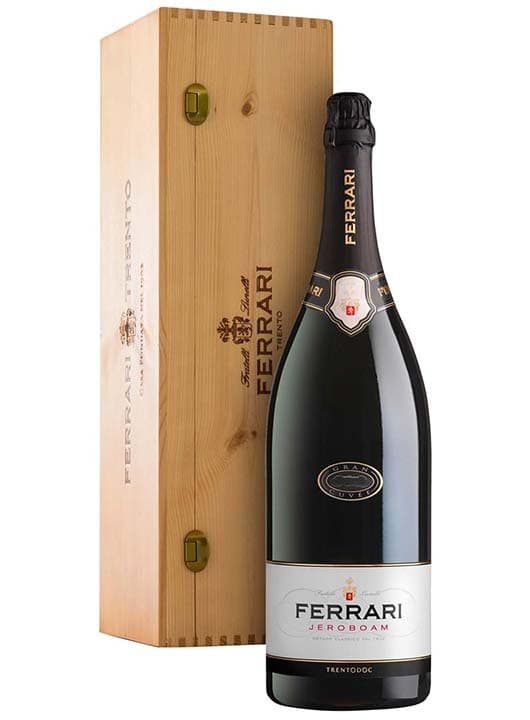 Ferrari Brut Gran Cuvee Jeroboam 3L Cutie Lemn
