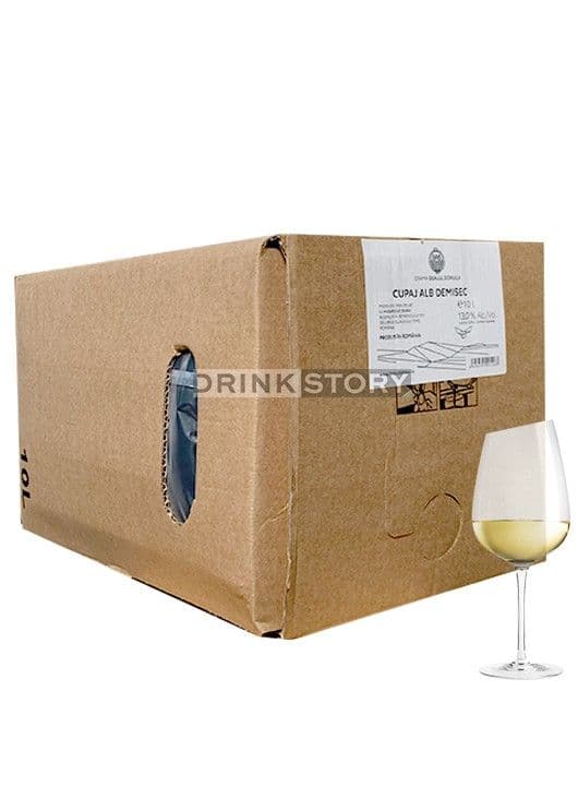 Dealul Dorului Vin alb demisec Cutie 10L