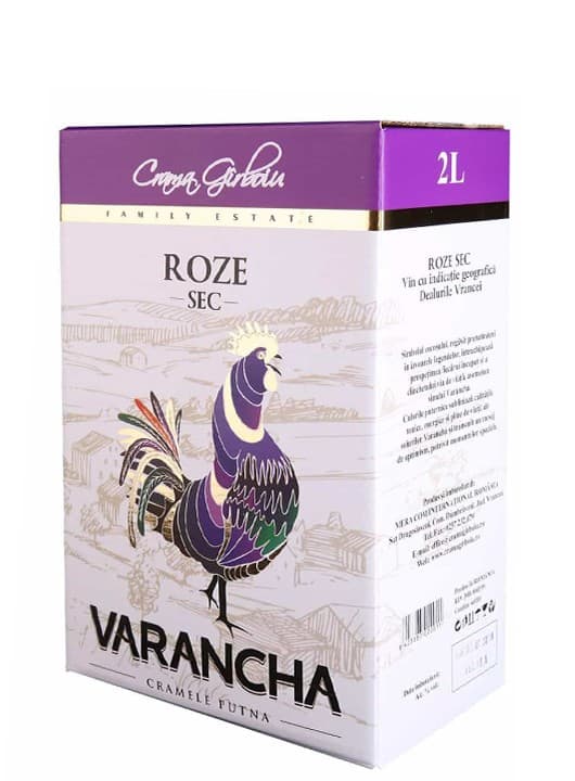 Crama Girboiu Varancha Roze - Vin rose sec Bag in Box 2l