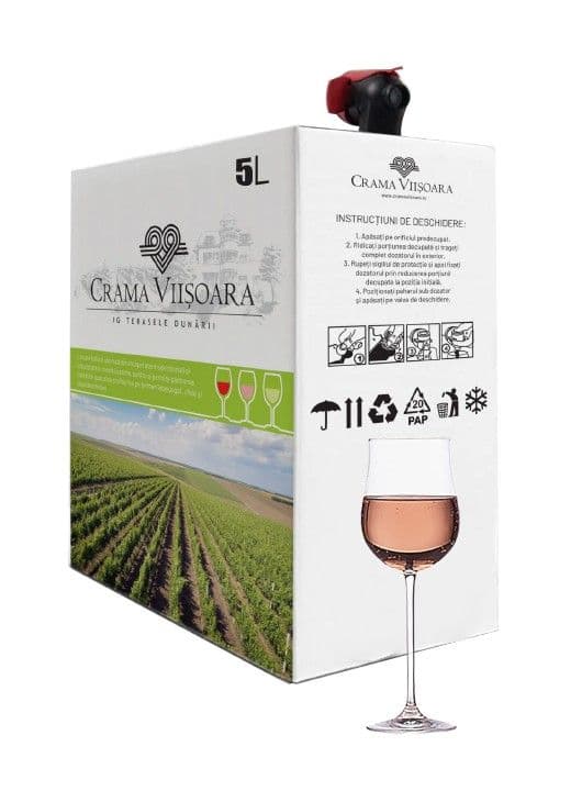 Crama Viisoara Vin Rose demisec Bag in Box 5L