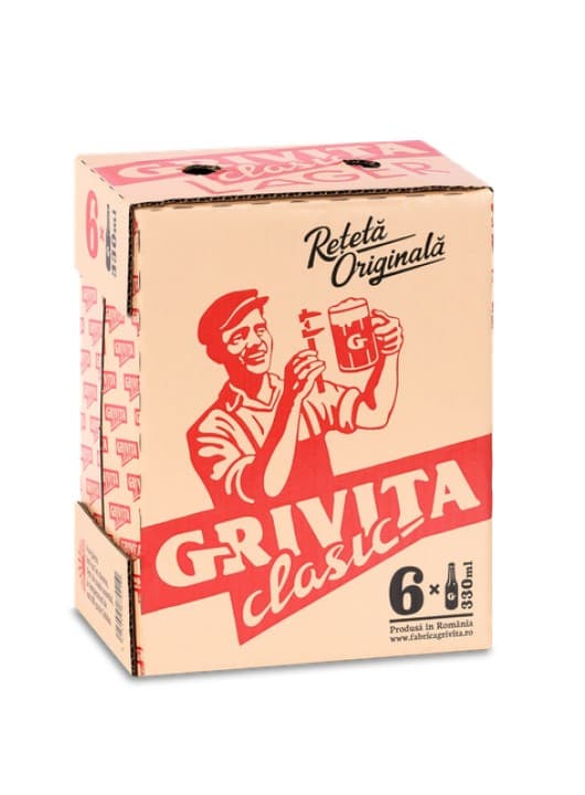 Bere Grivita Clasic Lager 5.2% Pack 6 x 0.33L