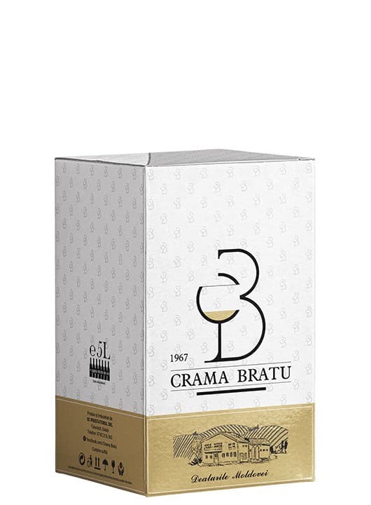 Crama Bratu Muscat Ottonel - Vin alb demisec 5L