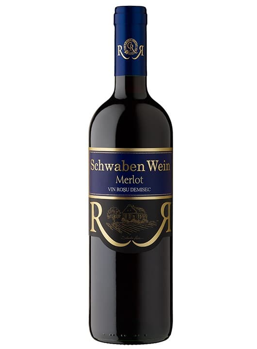 Cramele Recas Schwaben Wein Merlot - Vin rosu demisec 0.75L