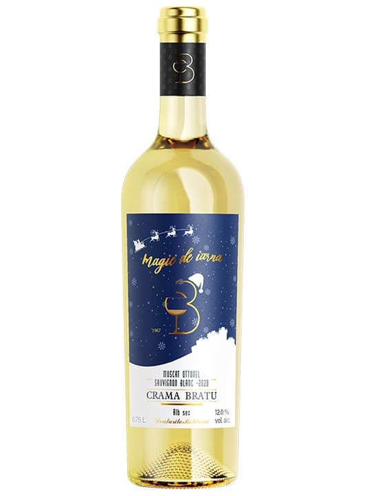 Crama Bratu Magie de iarna - Vin alb sec 0.75L