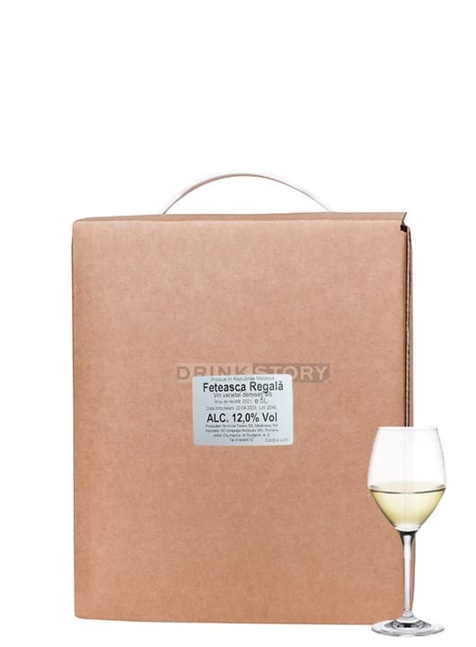 Vinia Traian Feteasca Regala demisec Vin la Cutie Bag in Box 5L