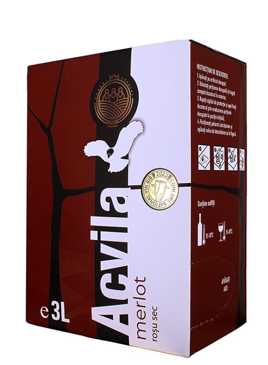 Dealul Dorului Acvila Vin rosu sec Bag in Box 3L
