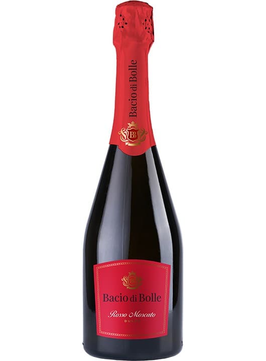 Bacio di Bolle Muscat Spumant Dulce Rosu 7% 0.75L