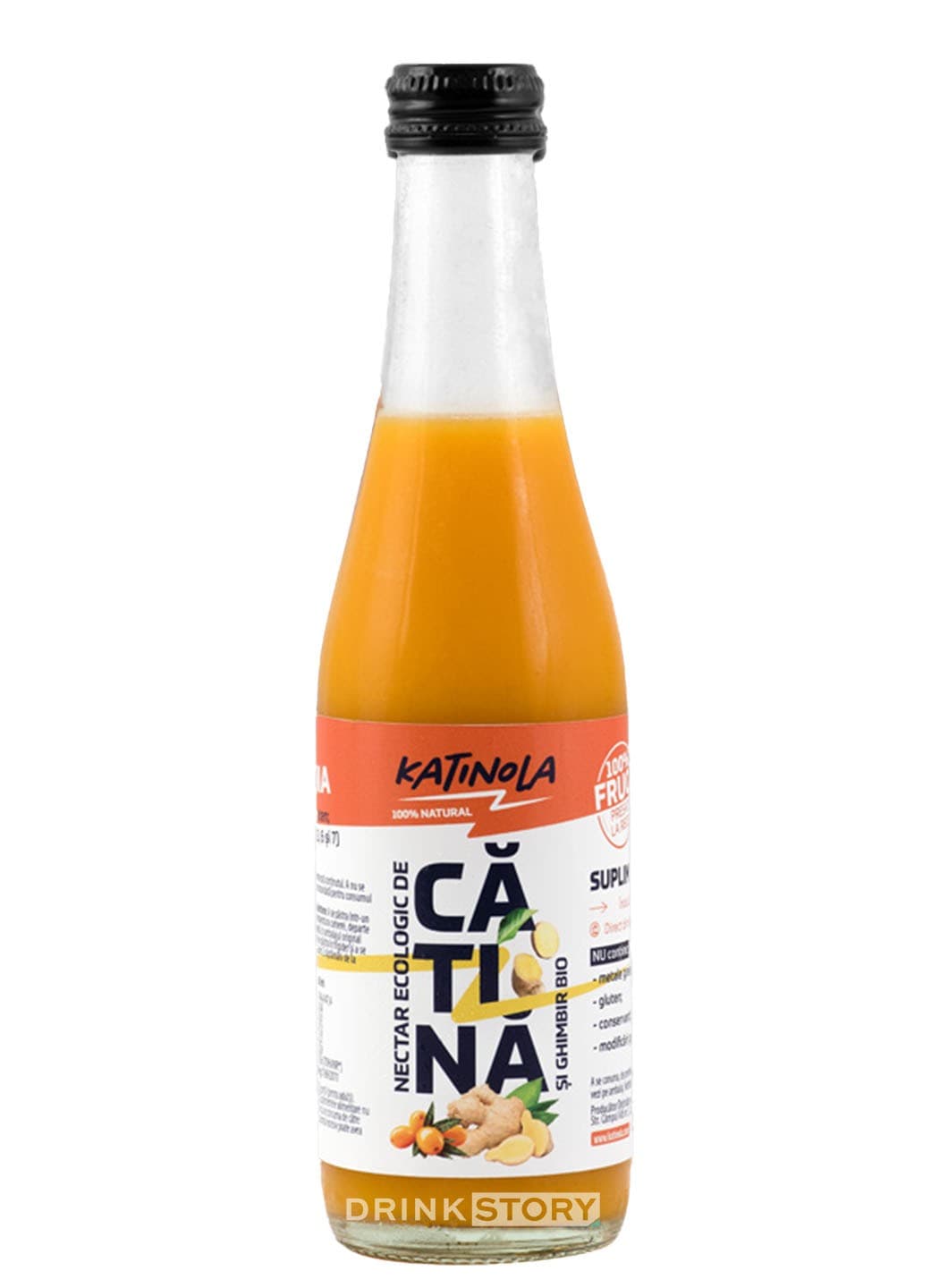 Katinola Nectar Organic de Catina cu Ghimbir 0,25l