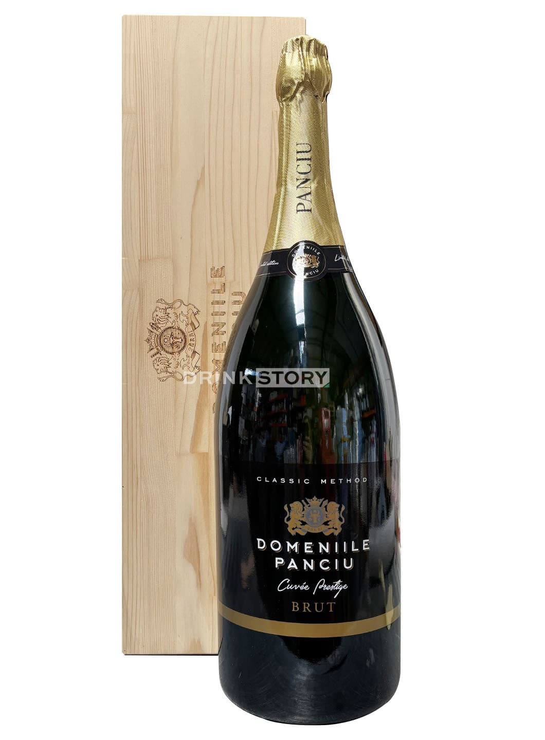 Panciu Cuvee Prestige Vin spumant 6L + Cutie de lemn