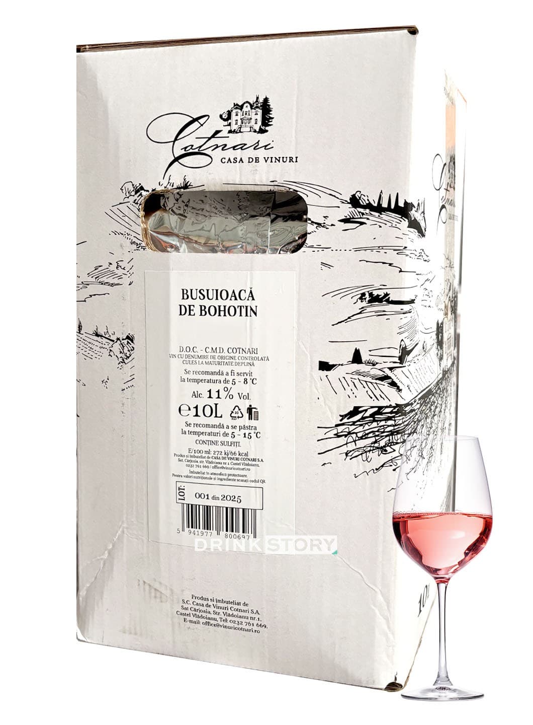 Cotnari Busuioaca demidulce Bag in Box 10L