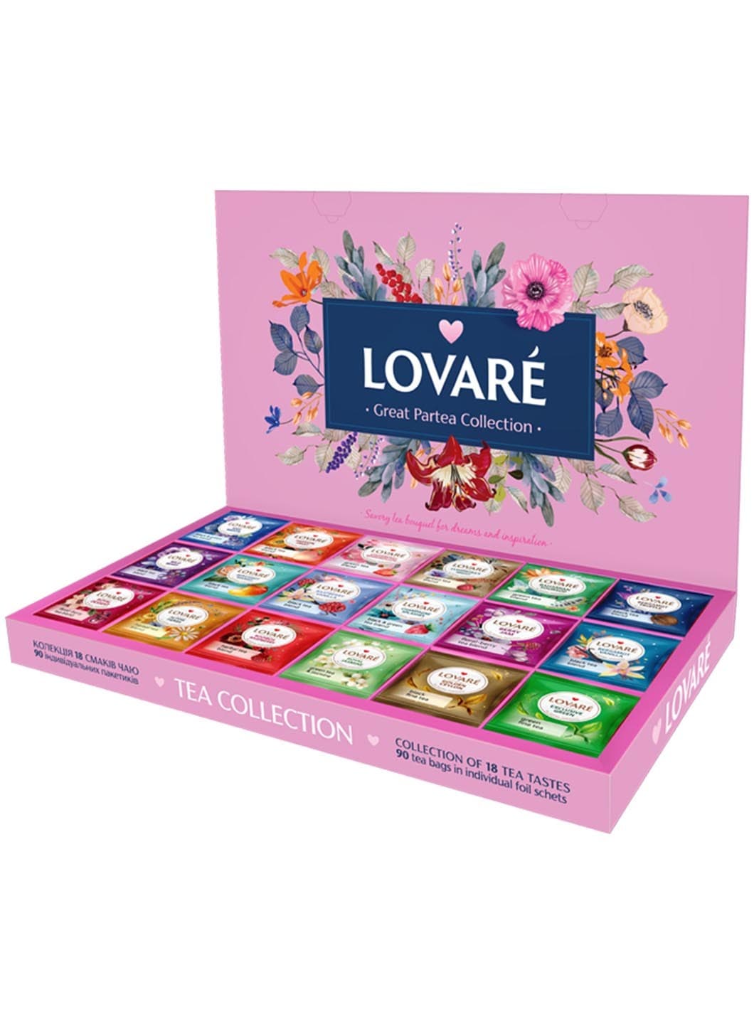 Selectie de Ceai Lovare Great Partea 18 arome 90 plicuri