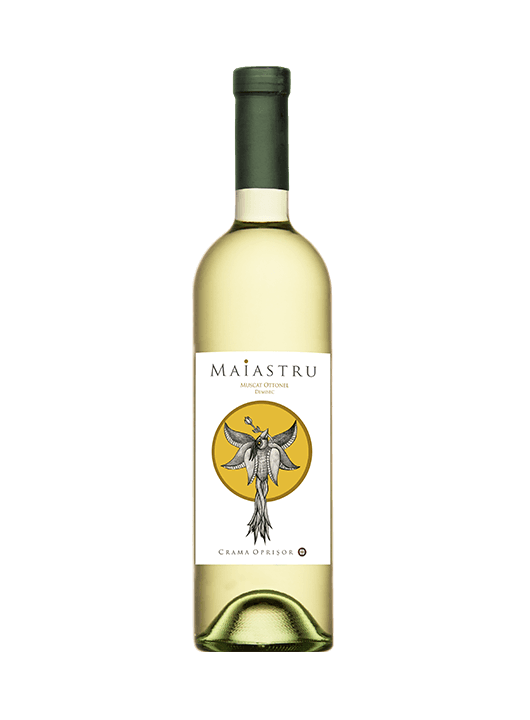Vin alb demisec Crama Oprisor Maiastru Muscat Ottonel 0.75L