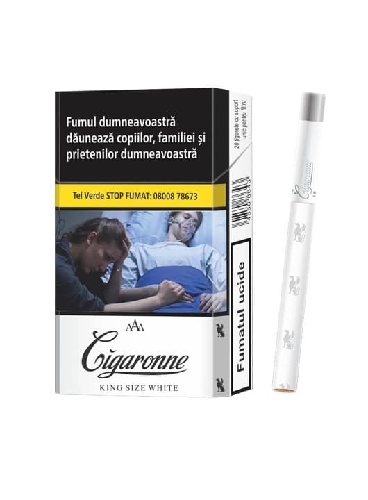 Cigaronne Tigari King Size WHITE