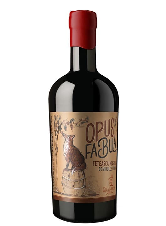 Gramofon Opus Fabula Feteasca Neagra demidulce 0.5L