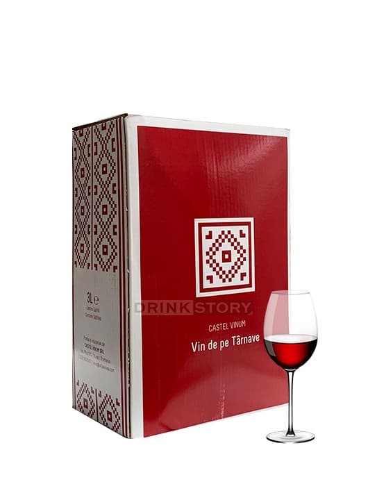 Castel Vinum Vin la Cutie Rosu sec Bag in Box 3L