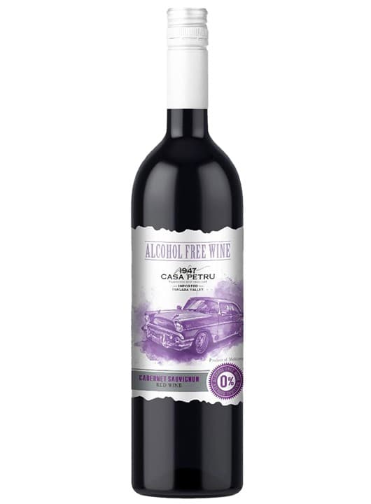 Casa Petru Cabernet Sauvignon - Vin fara alcool demidulce 0.75L
