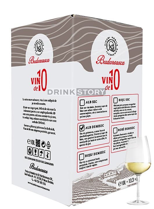 Budureasca Sauvignon Blanc - Vin Bag in Box 10l