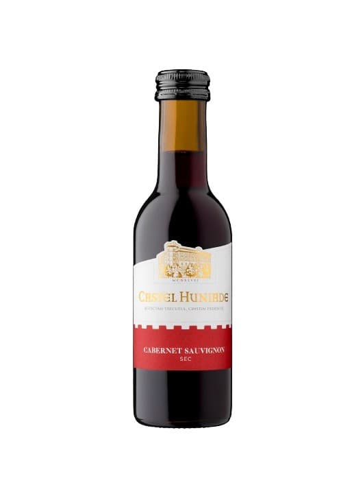 Cramele Recas Castel Huniade Cabernet Sauvignon - Vin rosu sec miniatura 0.187L