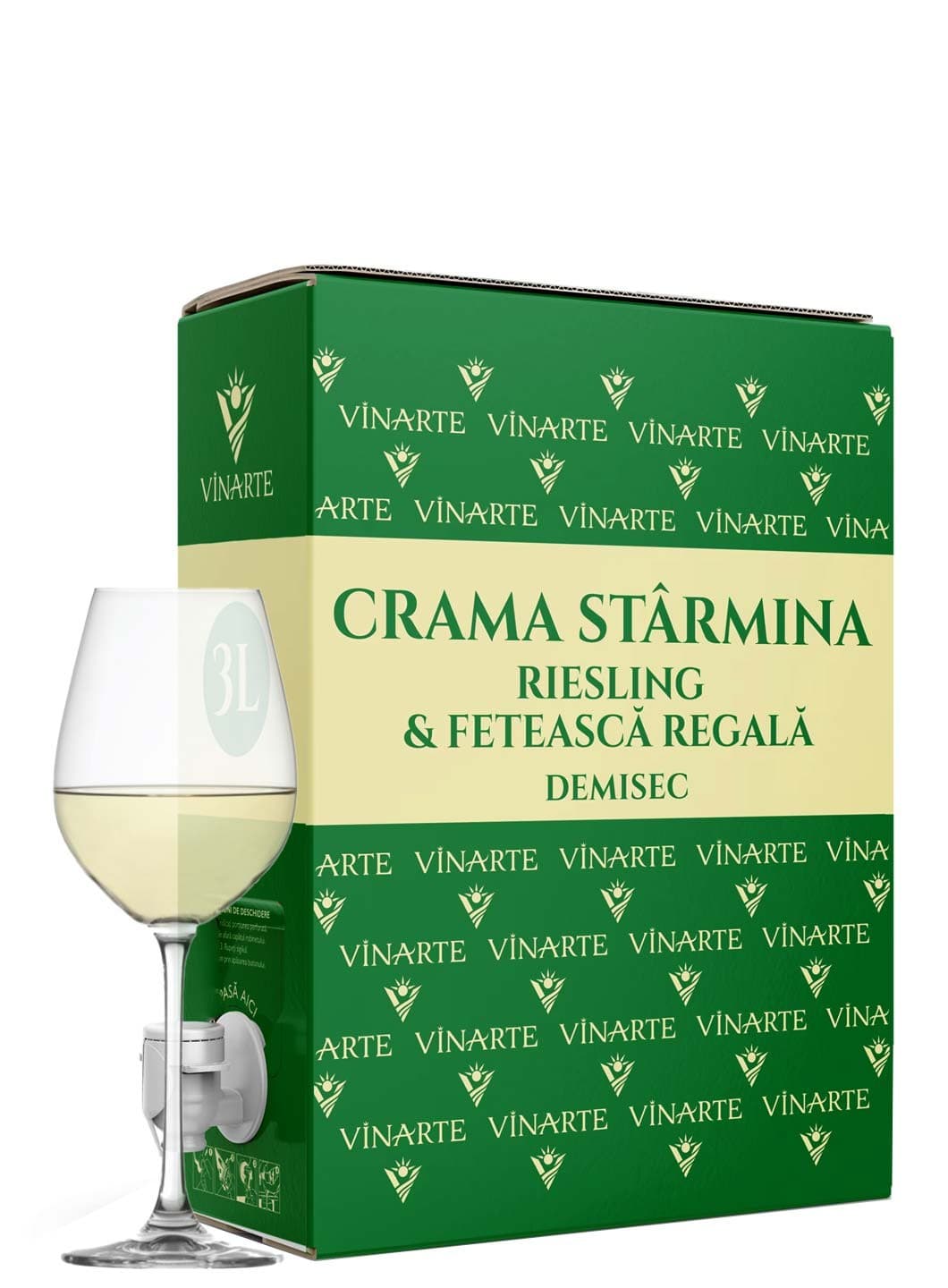 Vinarte Crama Starmina Riesling & Feteasca Regala demisec Bag in Box 3l
