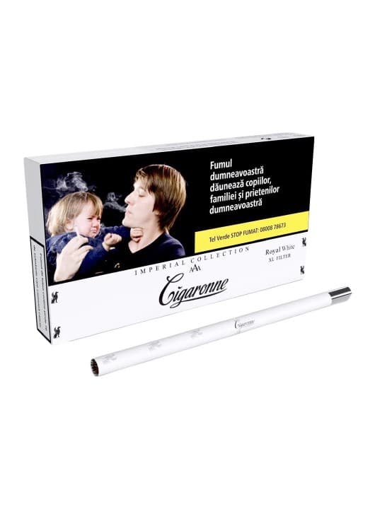Cigaronne Tigari Royal XL Filter White