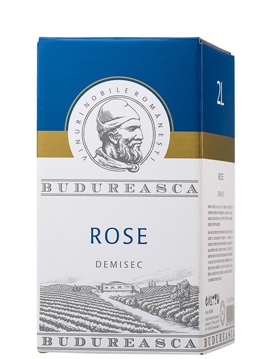 Budureasca - Vin rose demisec Bag in Box 2l