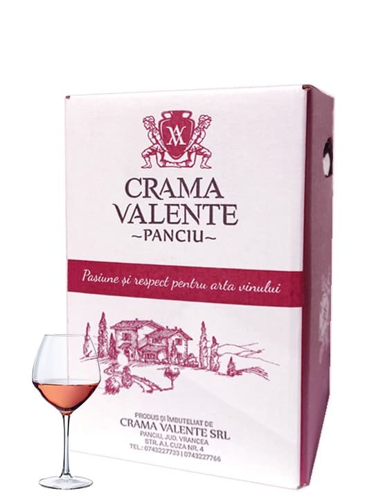 Crama Valente Vin Rose Demidulce Bag in Box 10L