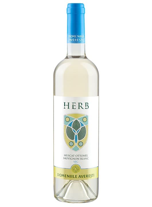 Domeniile Averesti Herb Muscat Ottonel & Sauvignon Blanc - Vin alb sec 0.75L
