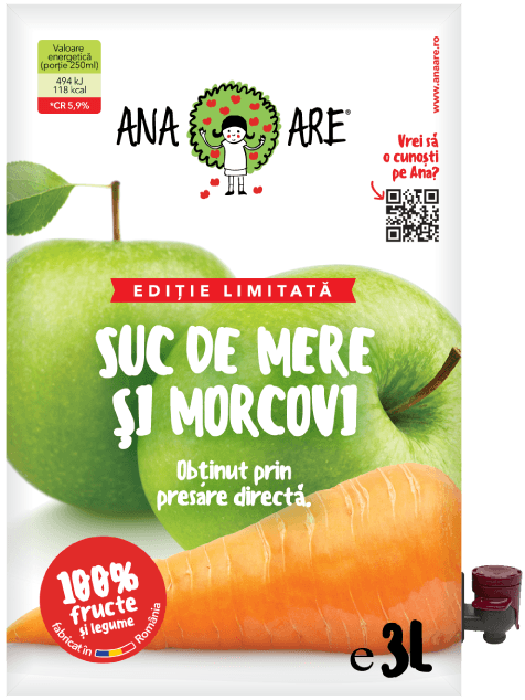 Ana Are Suc de mere si morcov 3L