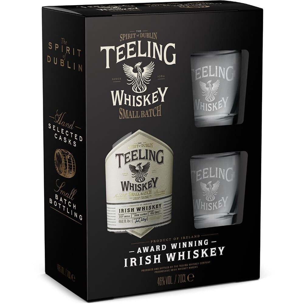 Teeling Small Batch 0.7L + 2 pahare