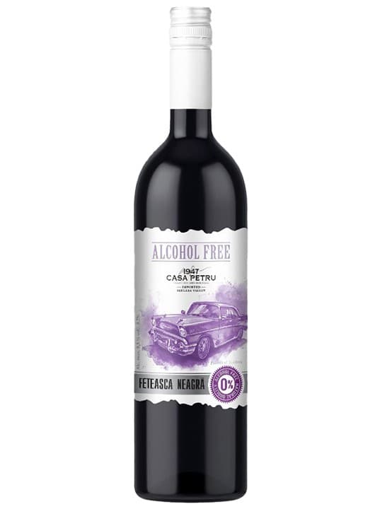 Casa Petru Feteasca Neagra - Vin fara alcool demidulce 0.75L
