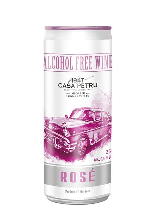 Casa Petru Spumant Rose fara alcool doza 0.25L