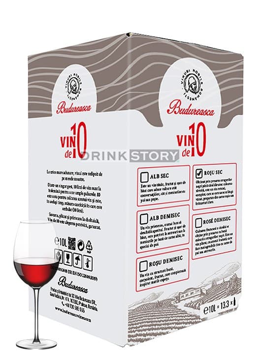 Budureasca Cabernet Sauvignon - Vin rosu sec Bag in Box 10l